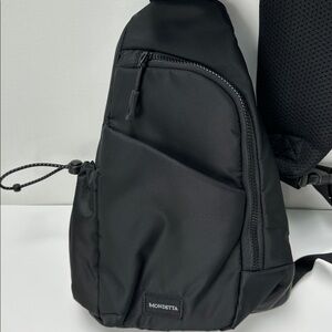 Mondetta Black Sling Chest Bag with Padded Strap